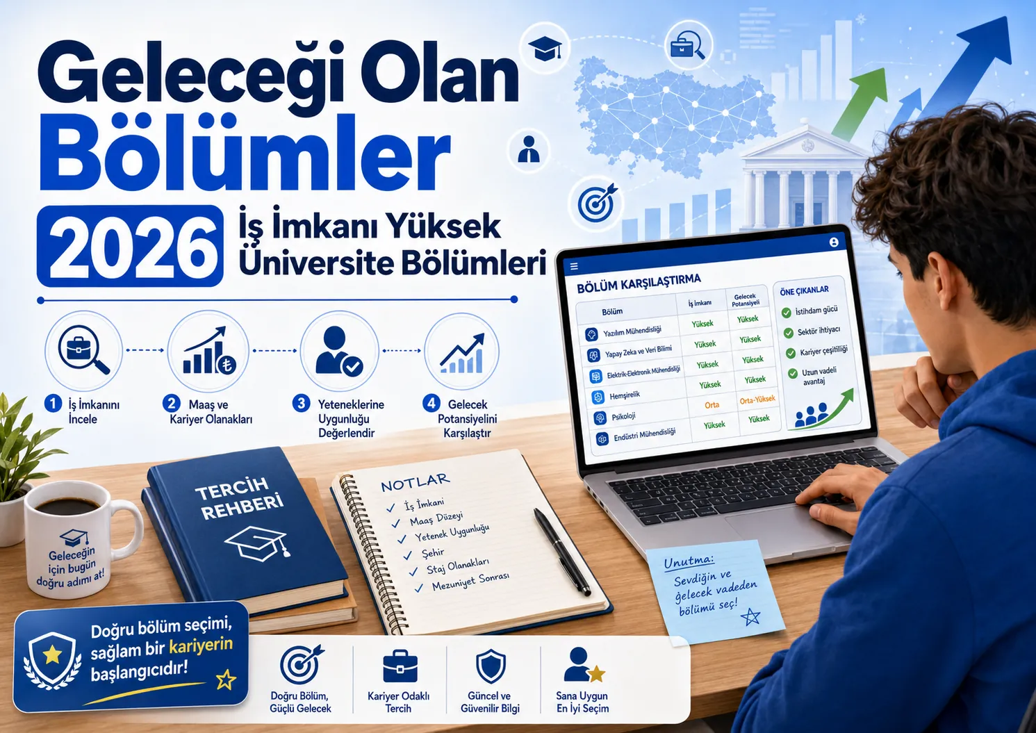 Geleceği Olan Bölümler 2026: İş İmkanı Yüksek Üniversite Bölümleri