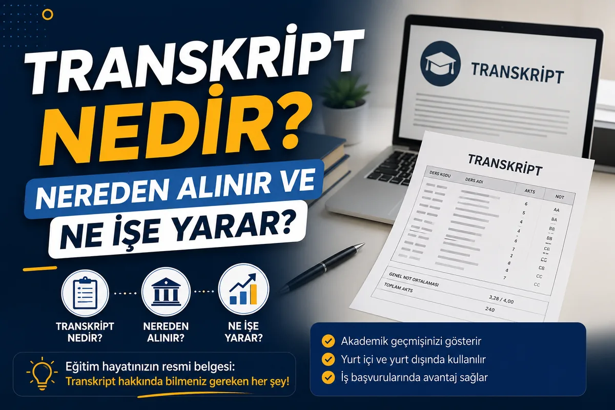 Transkript Nedir? Nereden Alınır ve Ne İşe Yarar?