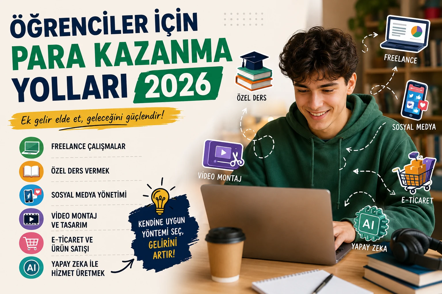 Öğrenciler İçin Para Kazanma Yolları 2026