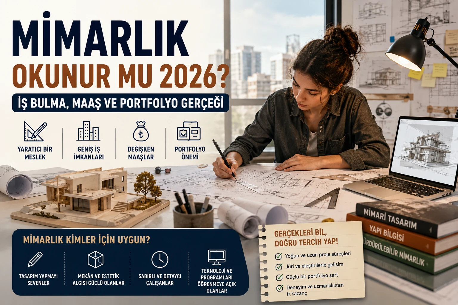 Mimarlık Okunur mu 2026? İş Bulma, Maaş ve Portfolyo