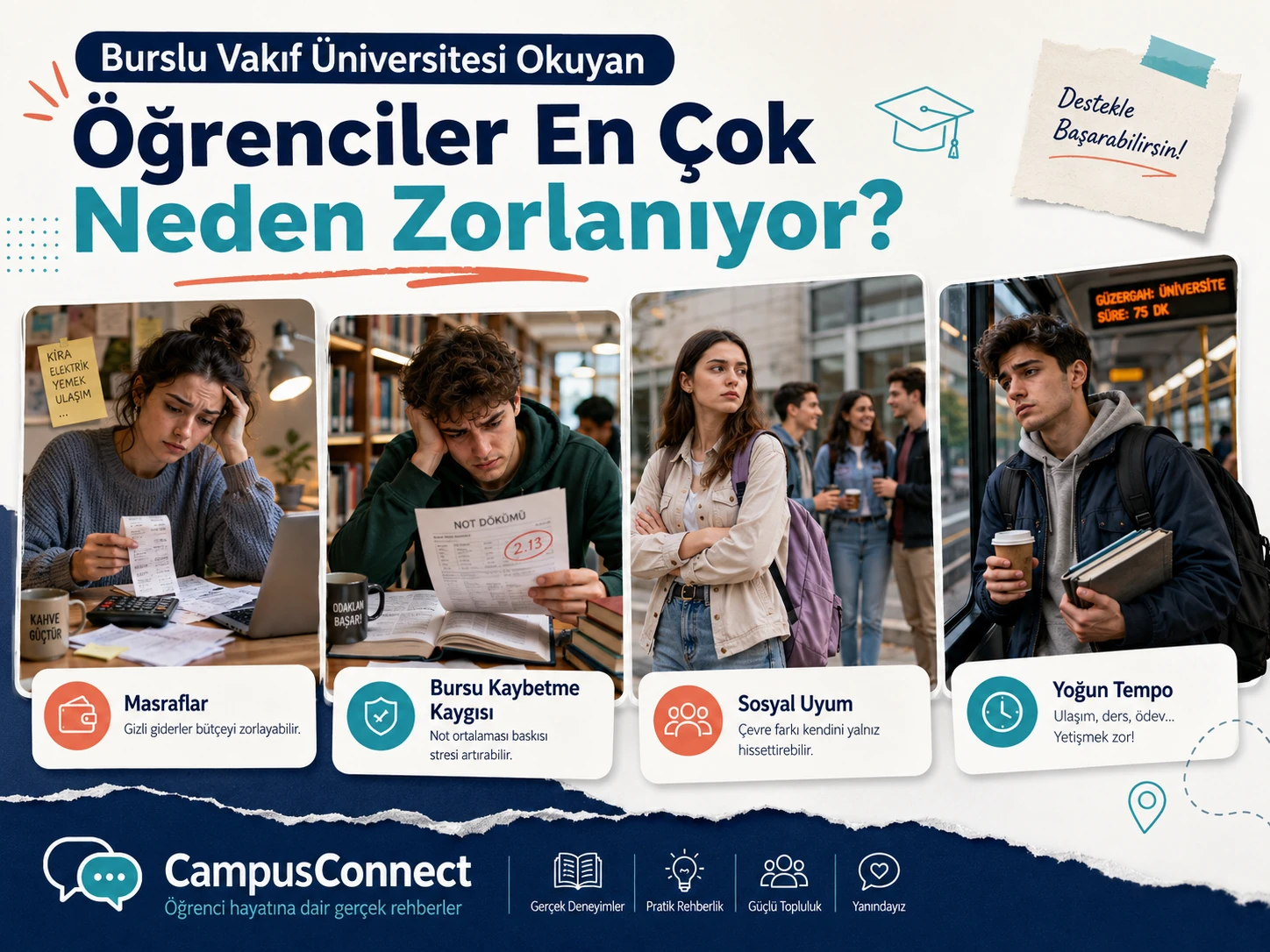 Burslu Vakıf Üniversitesi Okuyan Öğrenciler En Çok Neden Zorlanıyor?
