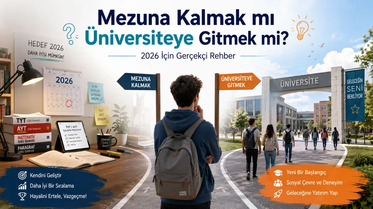 Mezuna Kalmak mı Üniversiteye Gitmek mi? 2026 İçin Gerçekçi Rehber