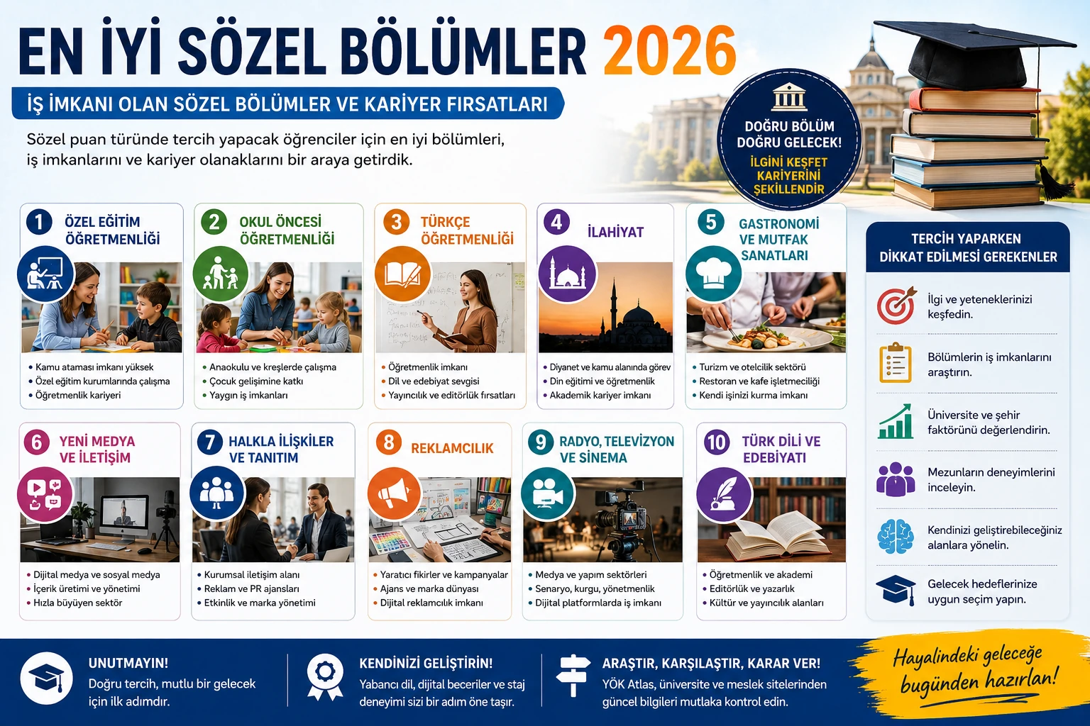 En İyi Sözel Bölümler 2026