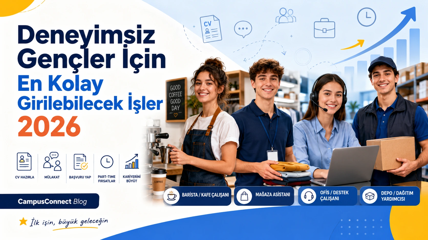 Deneyimsiz Gençler İçin En Kolay Girilebilecek İşler 2026