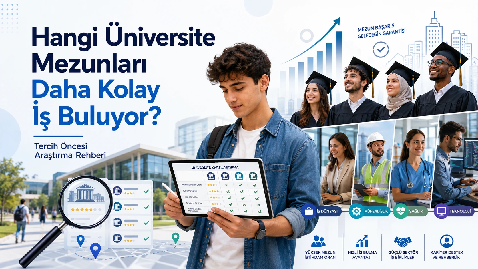 Hangi Üniversite Mezunları Daha Kolay İş Buluyor? Tercih Öncesi Araştırma Rehberi   buna uygun da oluştur